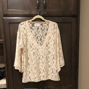 Moon Ivory Lace Top